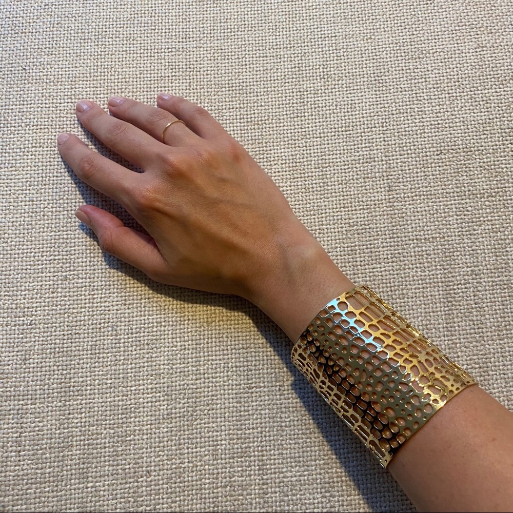 BCBG max azria gold cuff